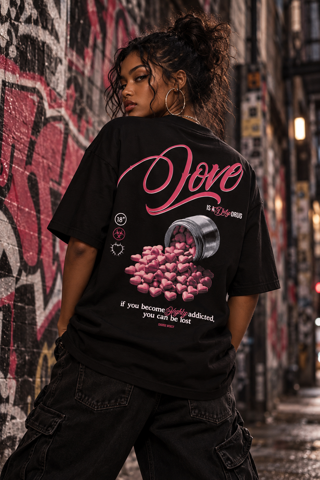 BOXY OVERSIZED TEE - LOVE DRTY DRUG