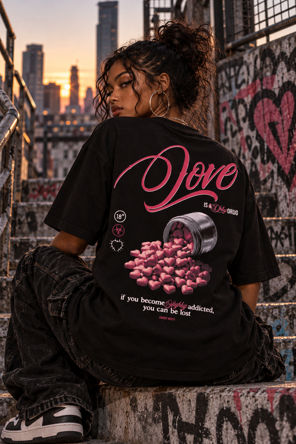 BOXY OVERSIZED TEE - LOVE DRTY DRUG