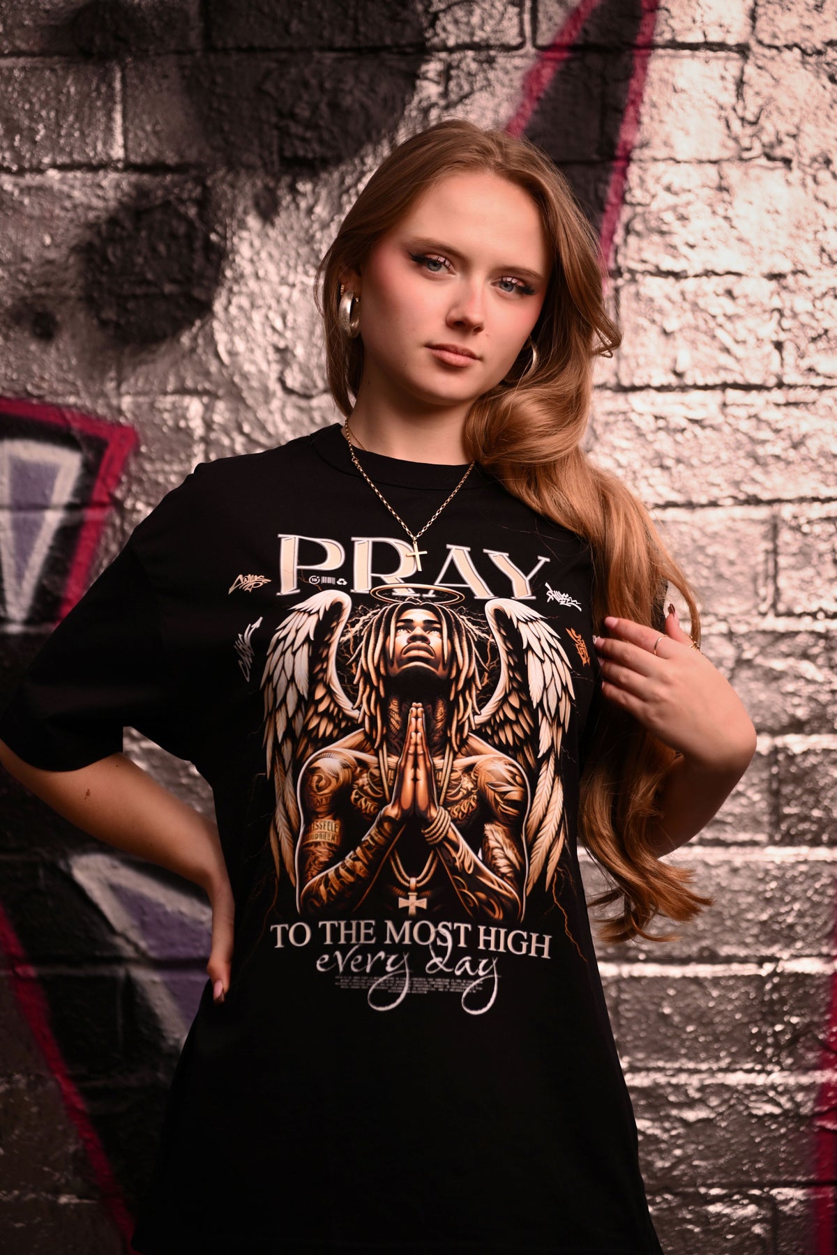BIO BOXY TEE - PRAY to most high
