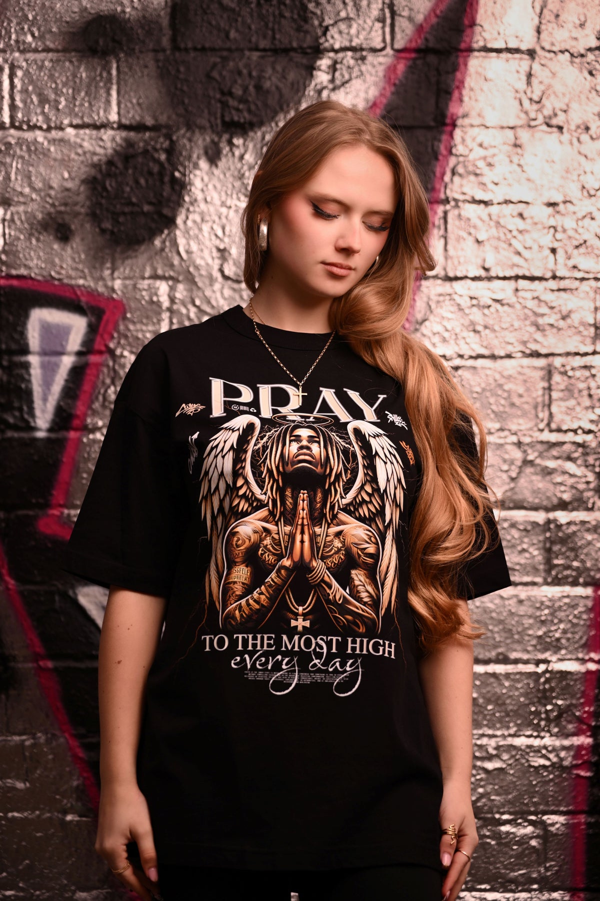 BIO BOXY TEE - PRAY to most high