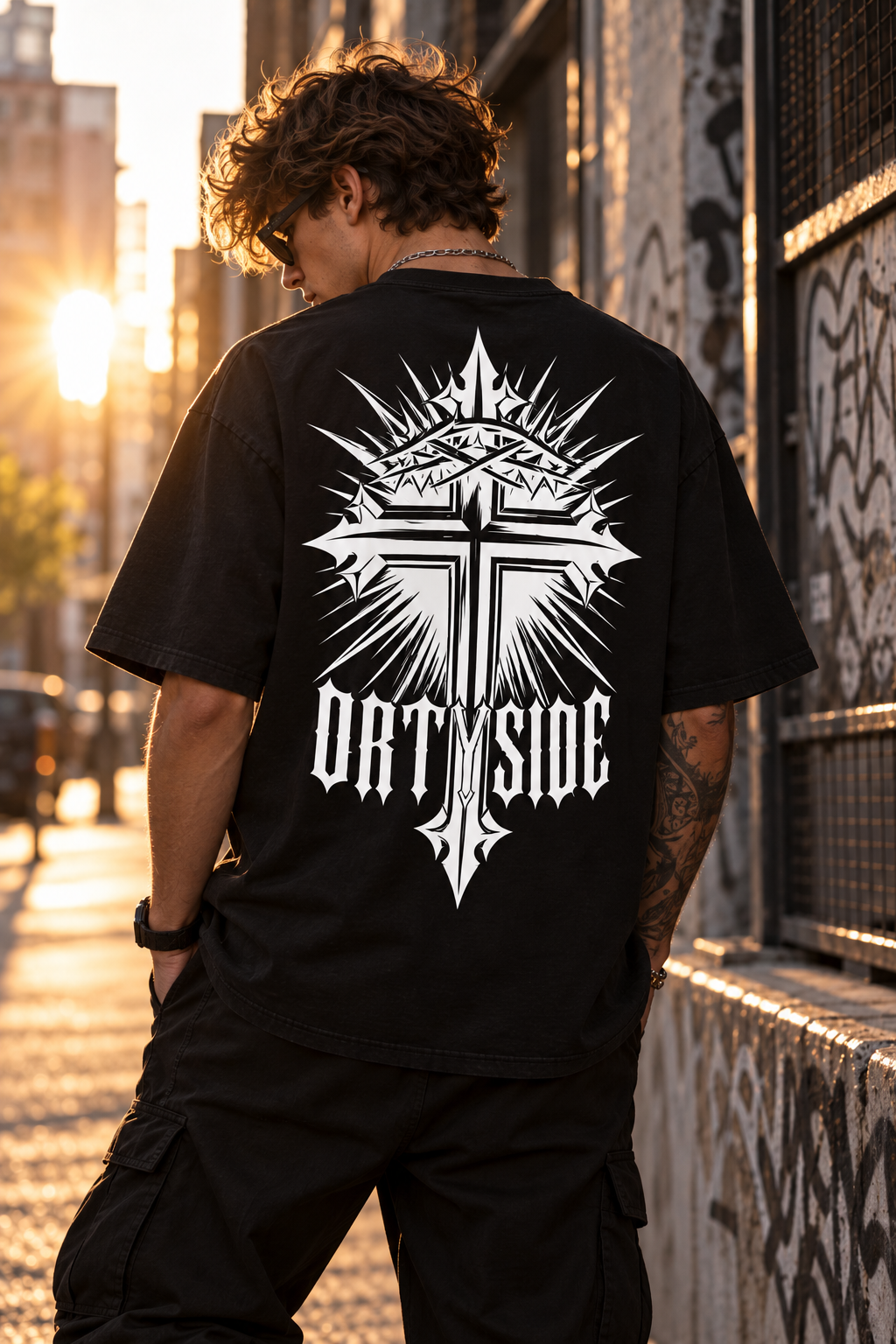 BIO BOXY TEE - THORN CROSS