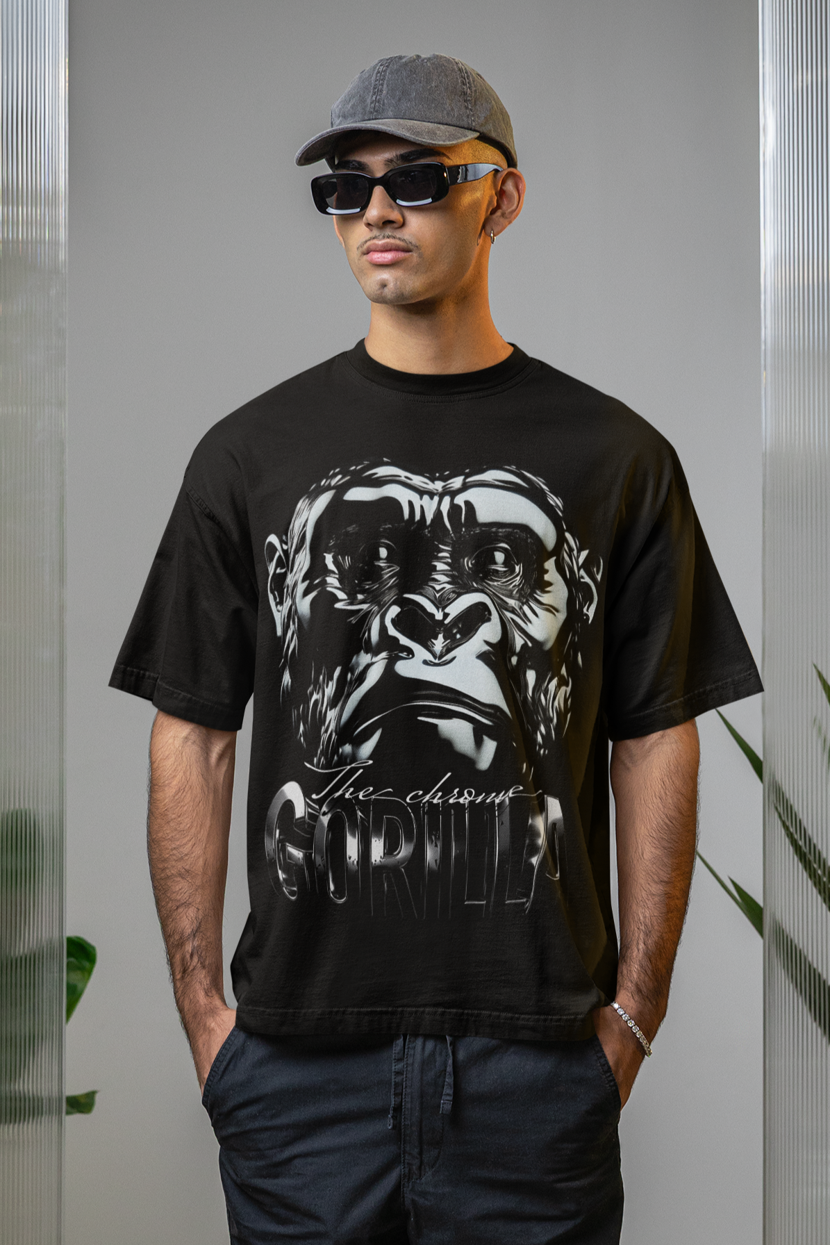 BIO BOXY TEE - CHROME GORILLA