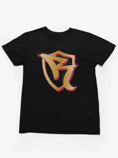 ORGANIC T-SHIRT - ROKKAZ BLACK-GOLD