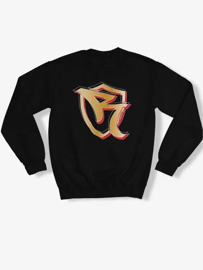 ORGANIC SWEATSHIRT - ROKKAZ BLACK-GOLD