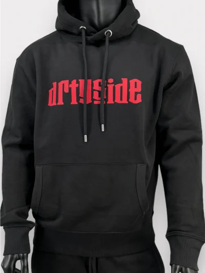 LUXURY HOODIE - BLACK/RED