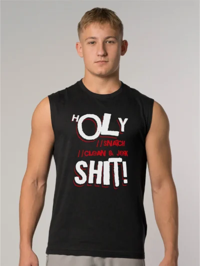 SLEEVELESS SHIRT - H OLY SHIT