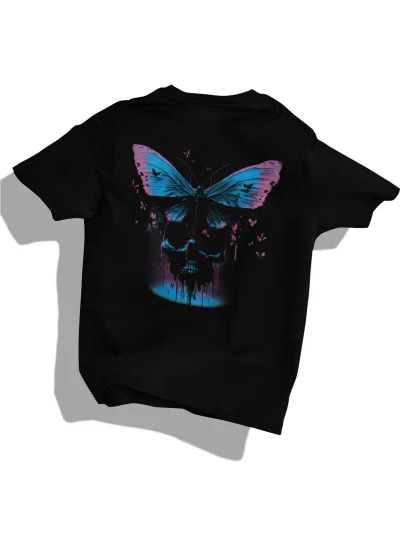 BUTTERFLY SKULL - OVERSIZED SHIRT