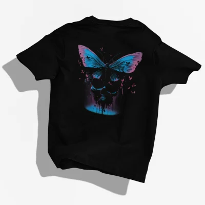 BUTTERFLY SKULL - CLASSIC & OVERSIZED SHIRT