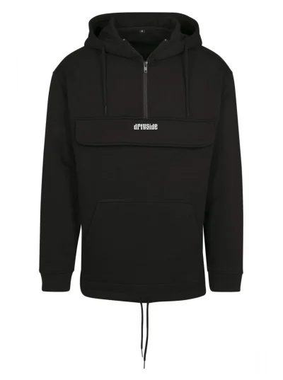 PULL OVER HOODIE - BLACK