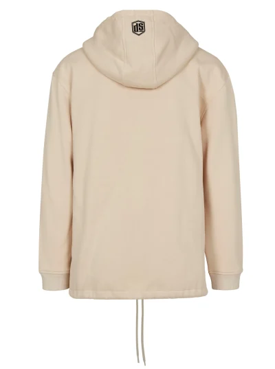 PULL OVER HOODIE - BEIGE