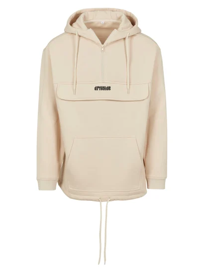 PULL OVER HOODIE - BEIGE