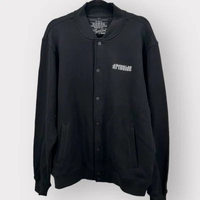 HEAVY COLLEGE JACKE - BLACK