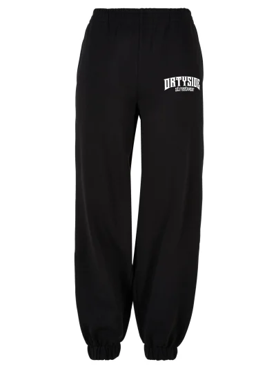 LADIES HIGH WAIST BALLON JOGGER - BLACK/WHITE