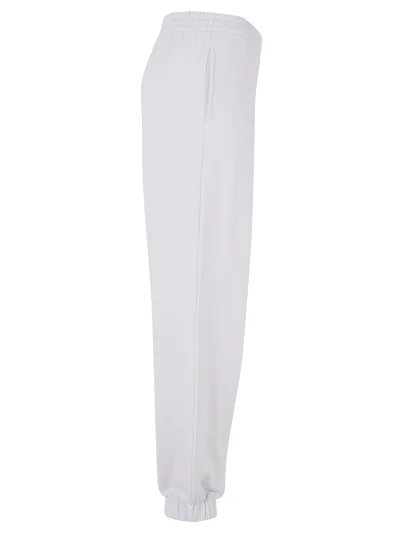 LADIES HIGH WAIST BALLON JOGGER - WHITE/BLACK