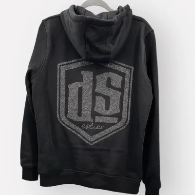 HEAVY ZIP HOODIE - DRTYSIDE - BLACK GLITTER