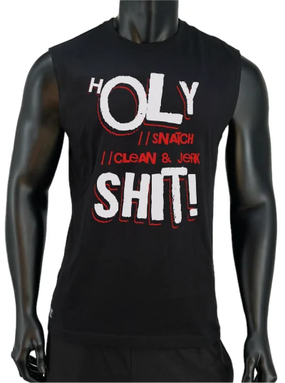 MEN'S SLEEVELESS SHIRT - H OLY SHIT