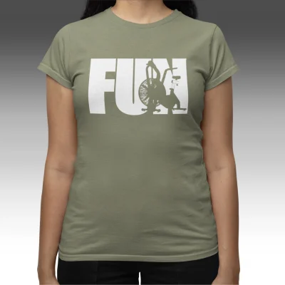 LADIES FITTED SHIRT – FUN BIKE