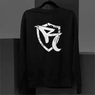 ORGANIC SWEATSHIRT - ROKKAZ LOGO DISTRESSED