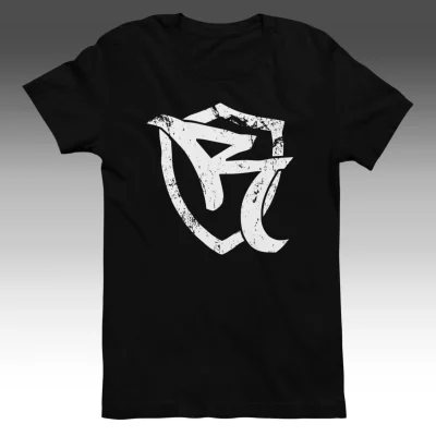 ORGANIC T-SHIRT - ROKKAZ LOGO DISTRESSED