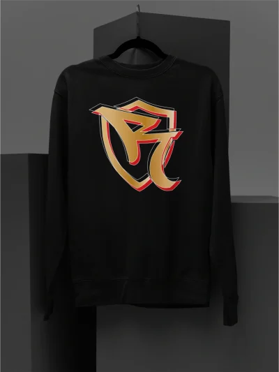 BIO CREWNECK- ROKKAZ BLACK-GOLD