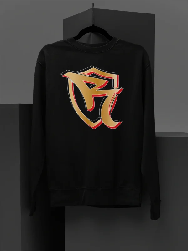 BIO CREWNECK- ROKKAZ BLACK-GOLD