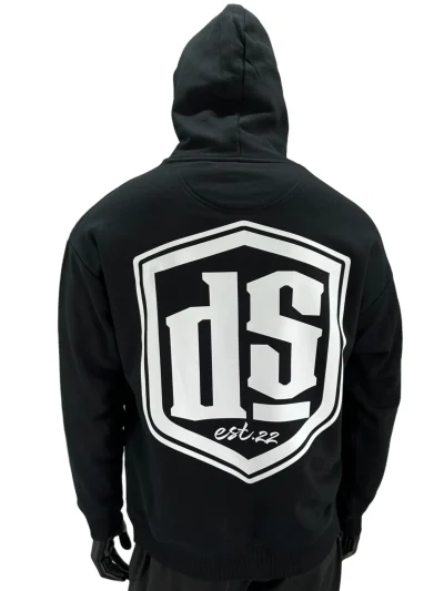 MODERN OVERSIZED HOODIE - BLACK LOGO