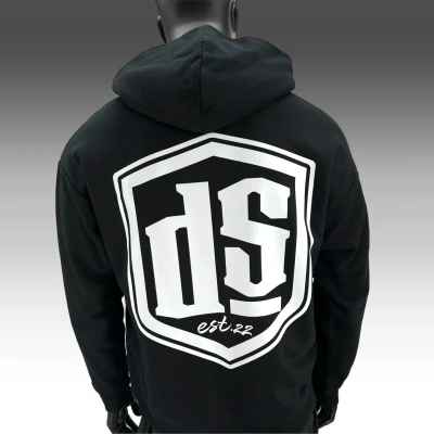 MODERN OVERSIZED HOODIE - BLACK LOGO