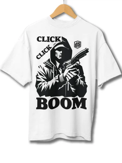 CLICK CLICK BOOM - OVERSIZED SHIRT