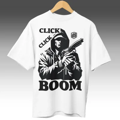 CLICK CLICK BOOM - OVERSIZED SHIRT