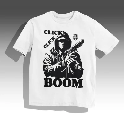 CLICK CLICK BOOM - OVERSIZED SHIRT