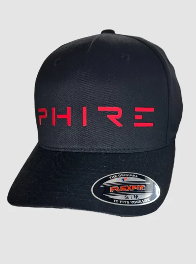 FLEXFIT CAP – PHIRE BLACK/RED