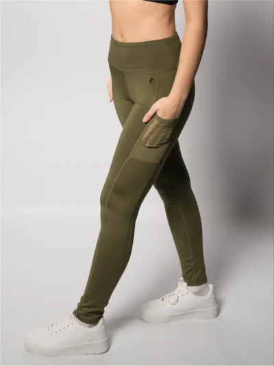 KOMPRESSION LEGGINGS - KHAKI