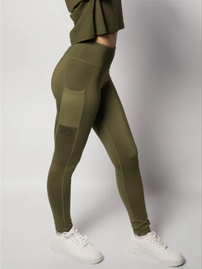 KOMPRESSION LEGGINGS - KHAKI