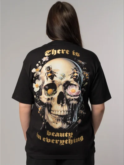 OVERSIZED SHIRT - SKULL N' BEES