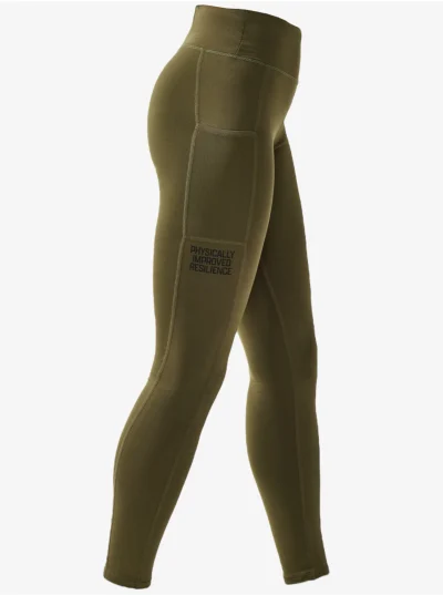 LADIES KOMPRESSION LEGGINGS - KHAKI