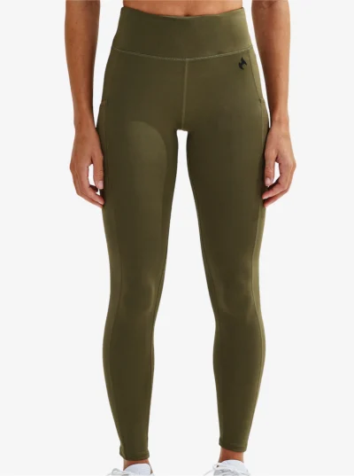 LADIES KOMPRESSION LEGGINGS - KHAKI