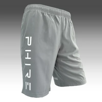 PERFORMANCE SHORTS - PHIRE GREY/WHITE