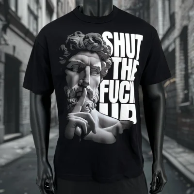 SHUT THE F* UP - HEAVY OVERSIZE TEE