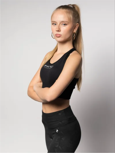 REVEAL SPORTS BRA - Black