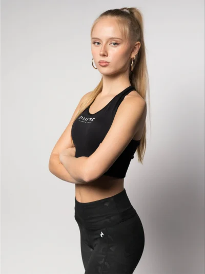 REVEAL SPORTS BRA - Black