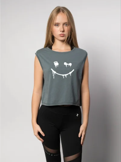 CROP TANKTOP - SMILEY