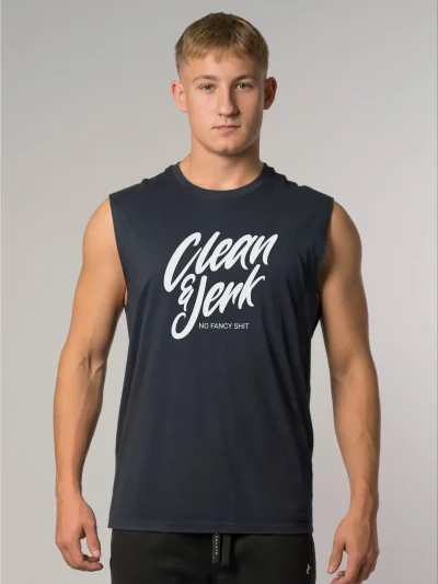 SLEEVELESS SHIRT - CLEAN & JERK