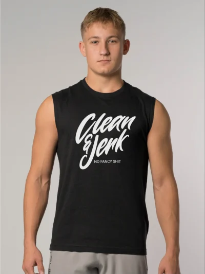 SLEEVELESS SHIRT - CLEAN & JERK