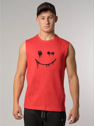 SLEEVELESS SHIRT - SMILEY