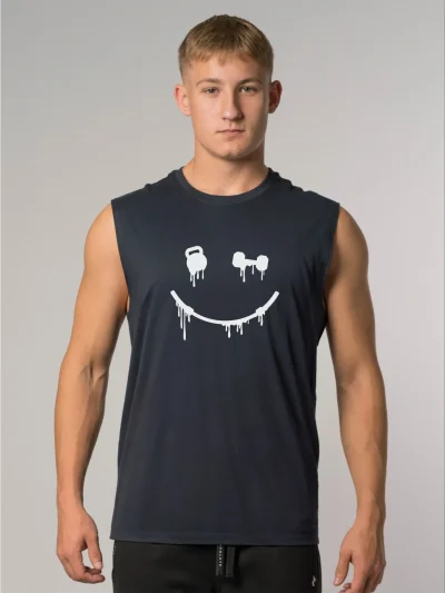 SLEEVELESS SHIRT - SMILEY