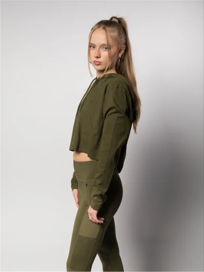 CROPPED LONGSLEEVE - KHAKI