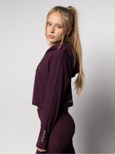 CROPPED LONGSLEEVE - MULBERRY