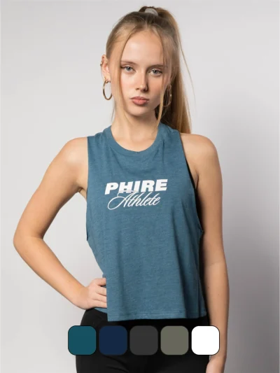 Racerback Cropped Tank - PHIRE ATHLETE