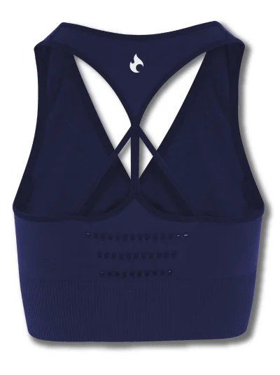 SEAMLESS REVEAL SPORTS BRA - NAVY